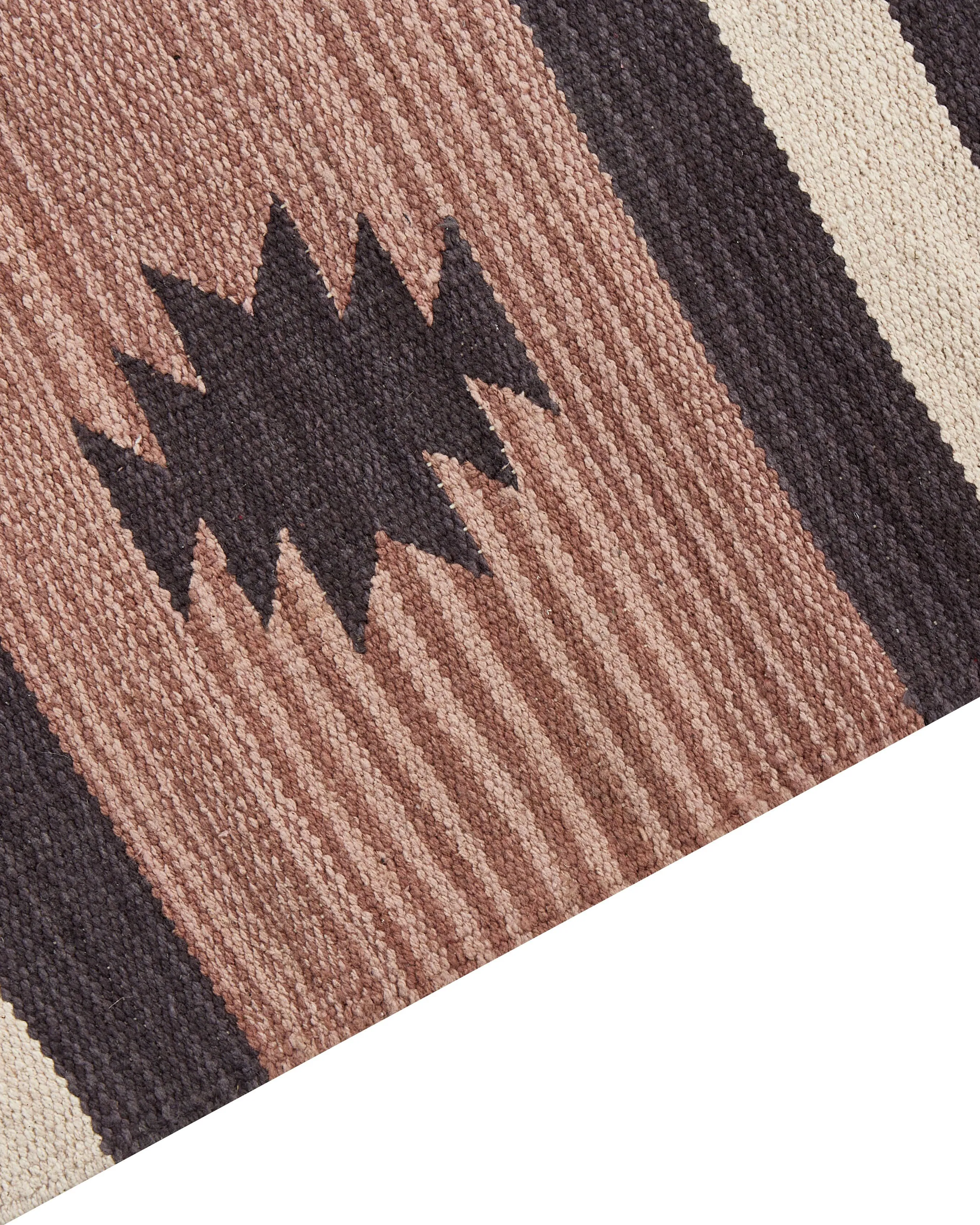Vloerkleed ARAGATS Beige 80 x 300 cm Katoen Kelim