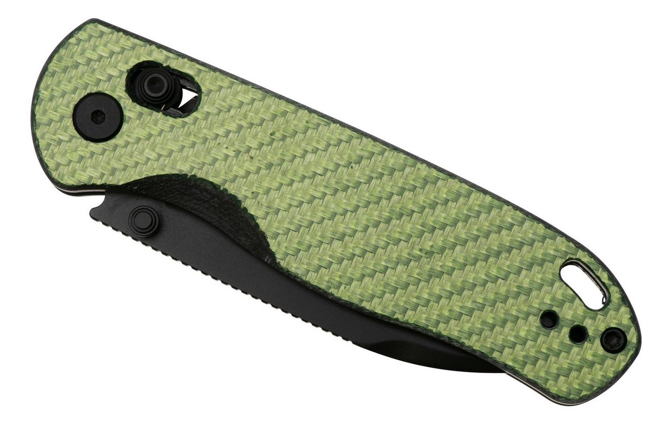 Kizer Vanguard Drop Bear V3619A4 Black Nitro V, G10 Green Carbon Fiber, zakmes, Azo design