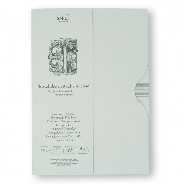 Skizzenblock Authentic Bristol weiß, 185 g/m²