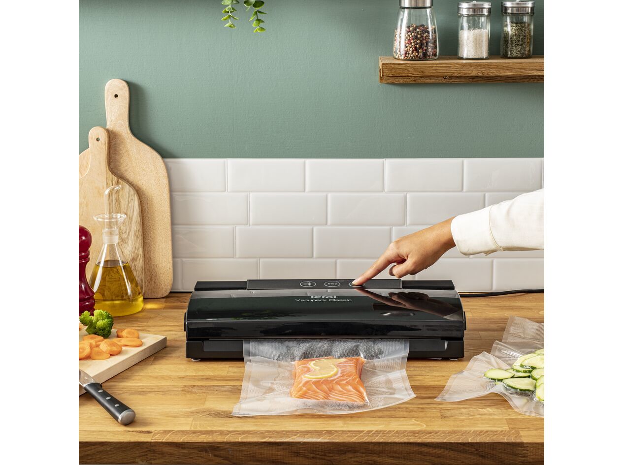 MÁQUINA DE SELAR TEFAL VT254070 PRETO VACUPACK CLASSIC