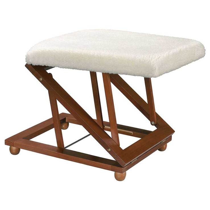 Relax-Hocker Deluxe mit Holzbeinen, 1 St