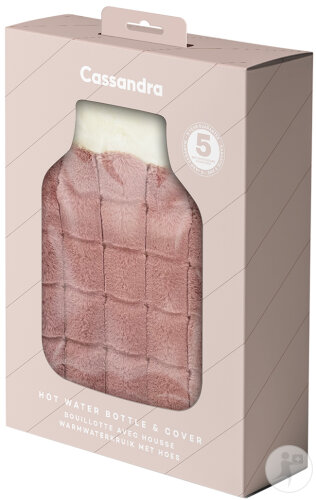 Cassandra Bouillotte Damier Soft Caoutchouc Soft Rose Blush 1 Pièce