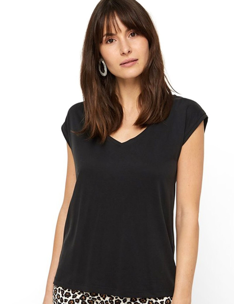 PIECES T-SHIRT EN MODAL