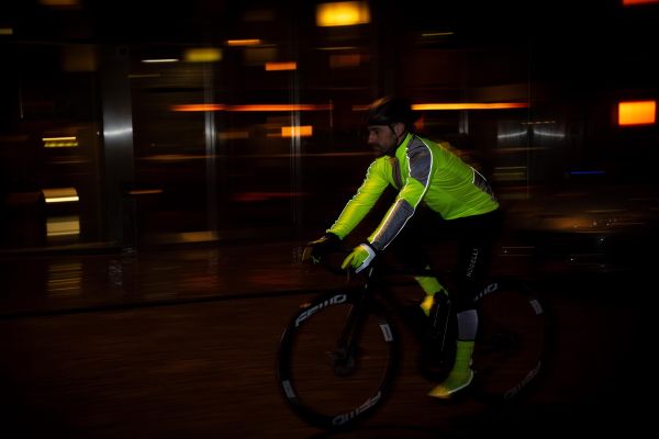 Rogelli Essential Hi-Vis Vinterjakke, Yellow/Reflection