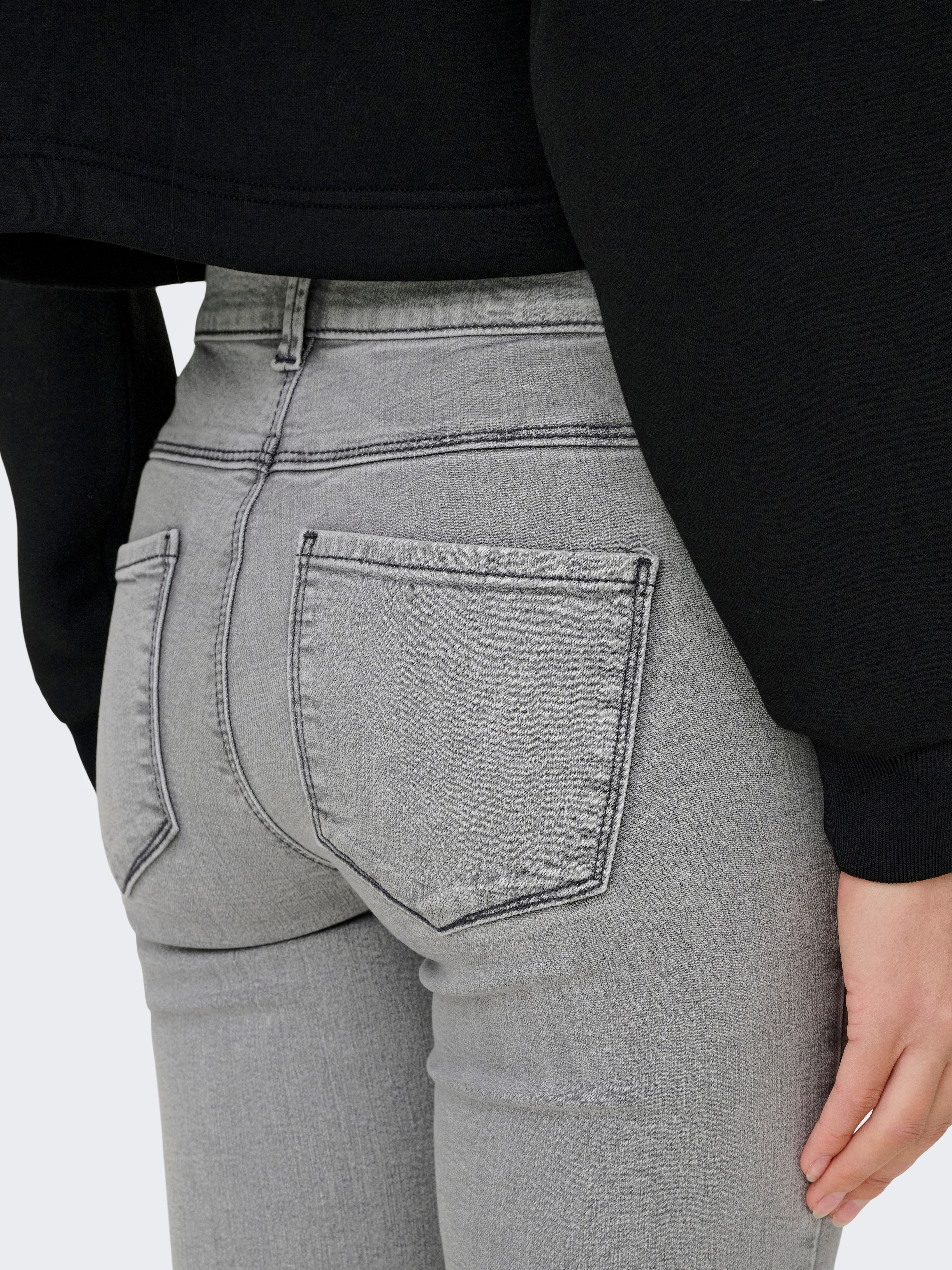 ONLRAIN Mittlere Taille Skinny Fit Jeans Light Grey Denim