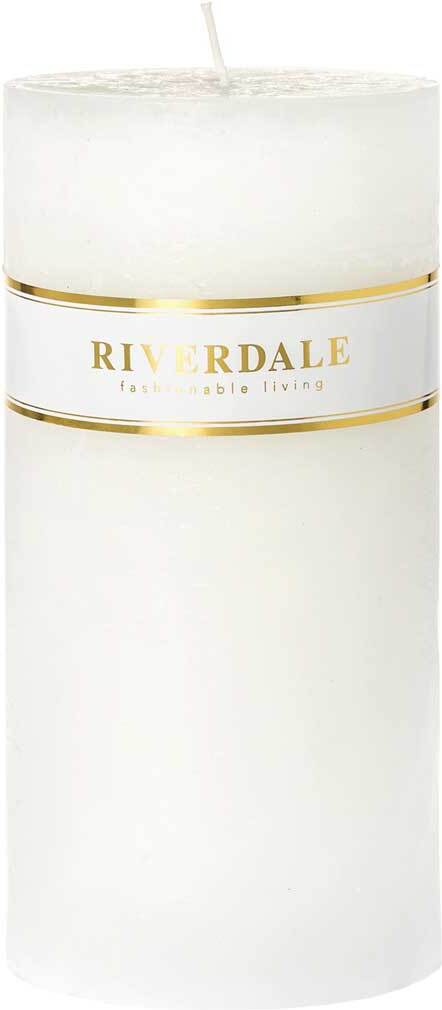 Riverdale stompkaars Pillar wit 160 uur D 10 H 20 cm
