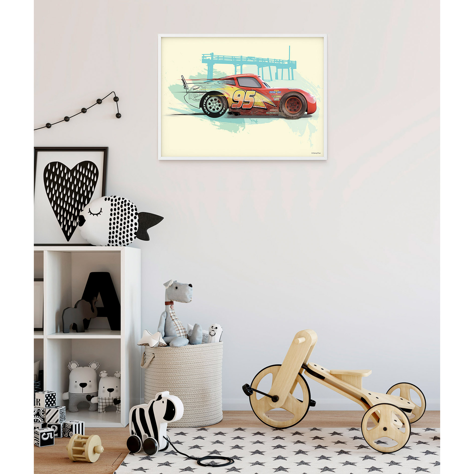 Wandbild CARS LIGHTNING MCQUEEN - 70x50 cm