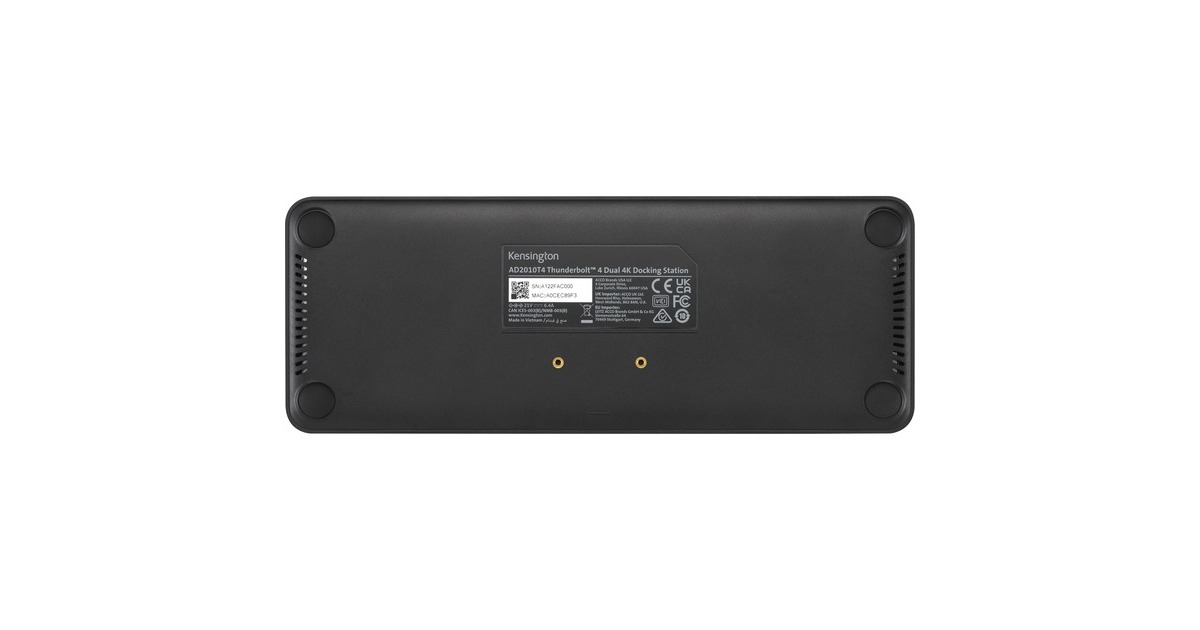 KensingtonSD5760T dockingstation  (Zilver/zwart, Thunderbolt 4, USB-C, USB-A, HDMI, PD)