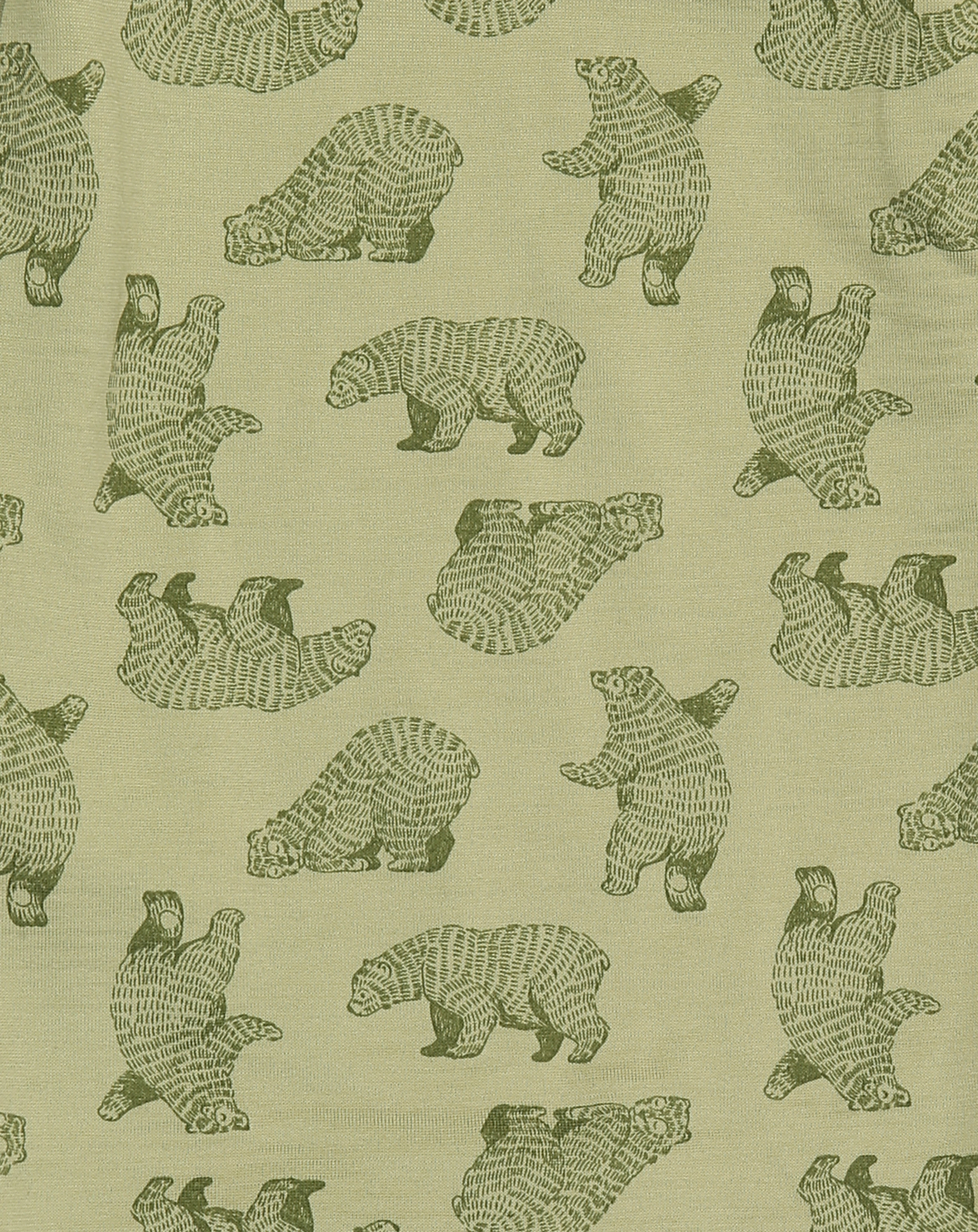Langarm-Body 620 - BEAR AOP in sage