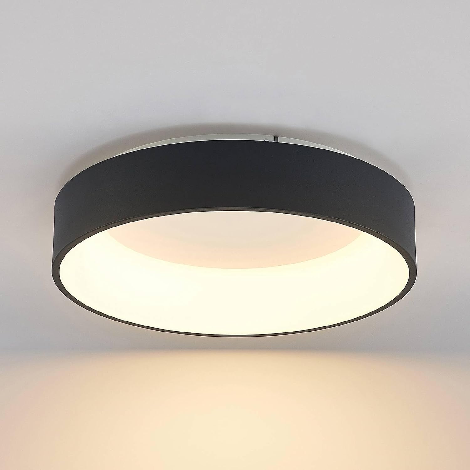 Arcchio LED Deckenleuchte Aleksi (Modern) in Schwarz aus Metall (1 flammig,) - Lampe Deckenlampe Küchenleuchte