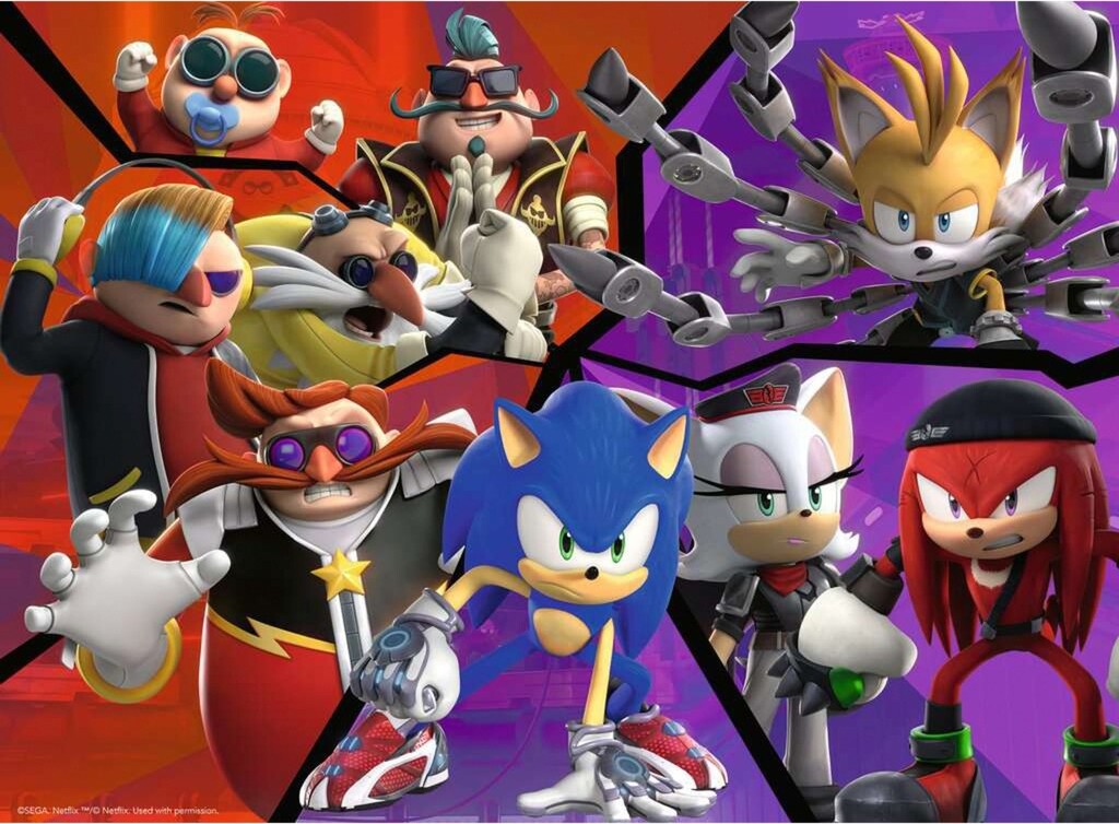 Sonic Puslespil - Sonic Prime - 100 Xxl Brikker - Ravensburger