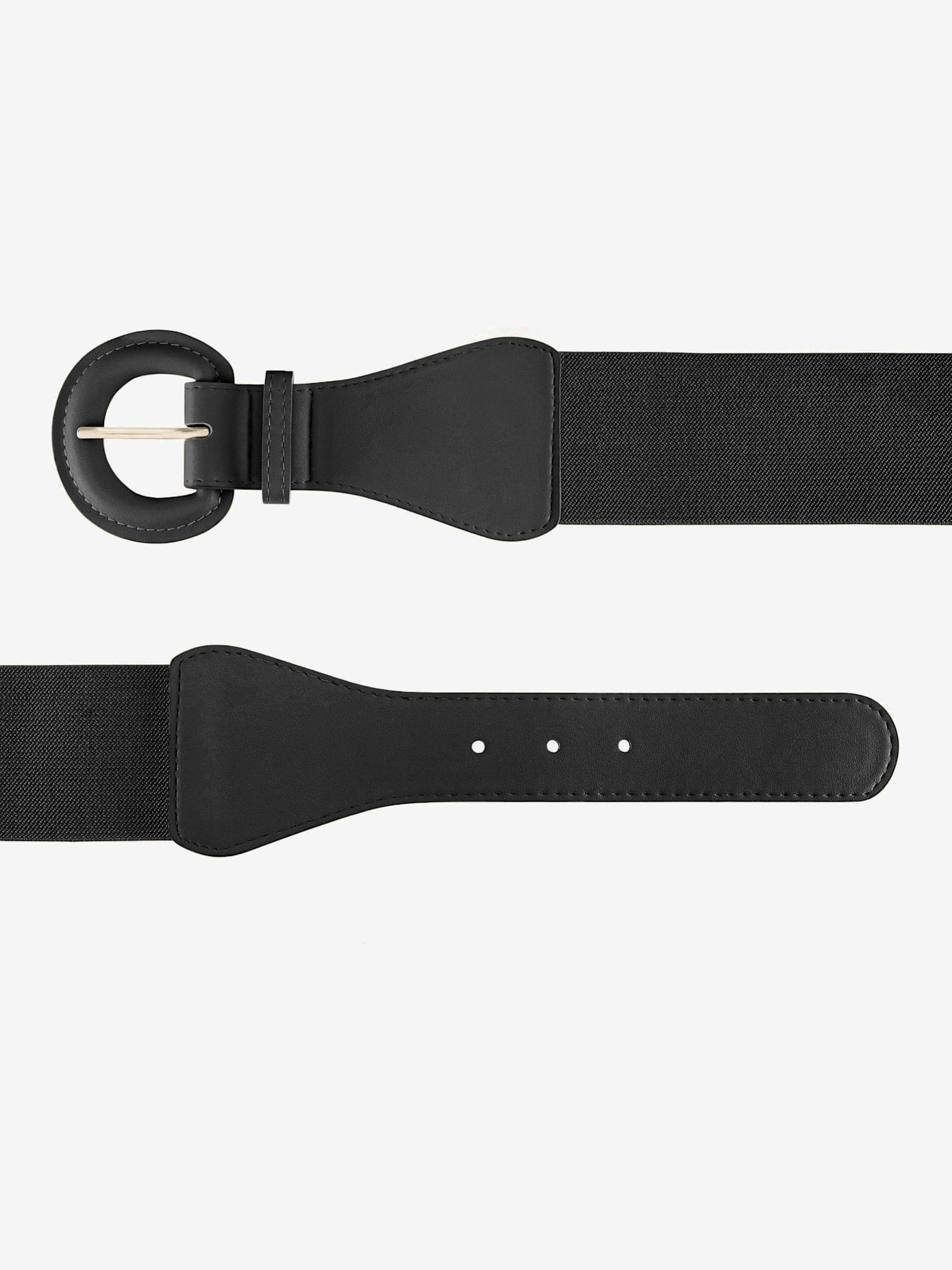 Ceinture élastique avec boucle ton sur ton