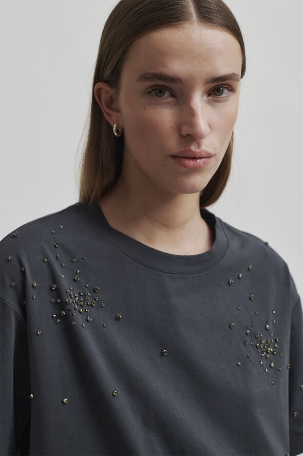 Second Female Glitta Sparkling Tee Volcanic ash