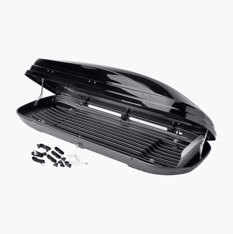 Takboks, 400 l, blank svart