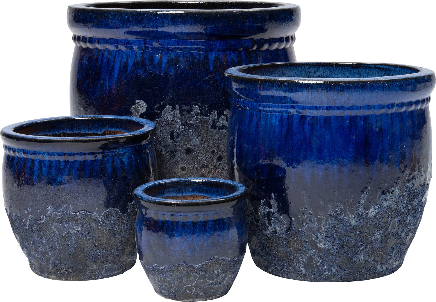 Intratuin bloempot Andy blauw D 39 H 37 cm