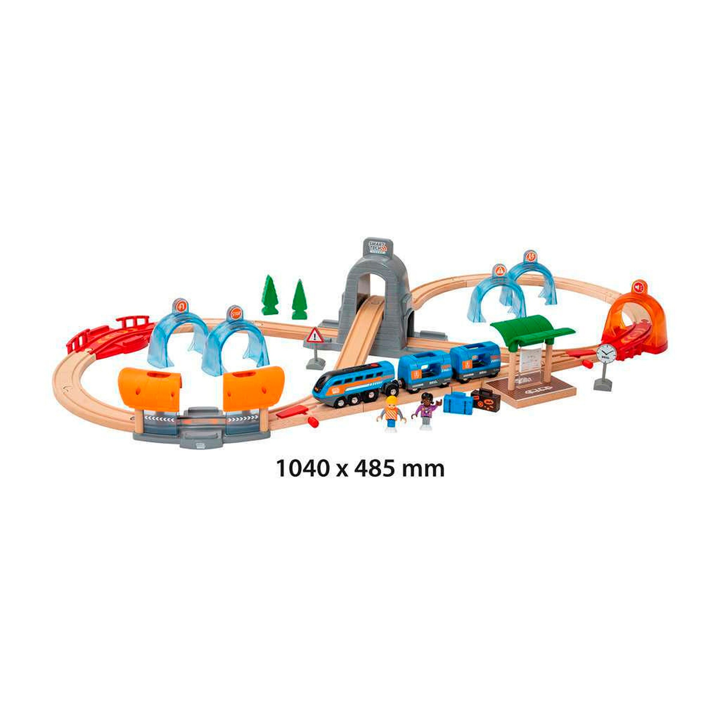 BRIO Action Tunnel Reisezug Set