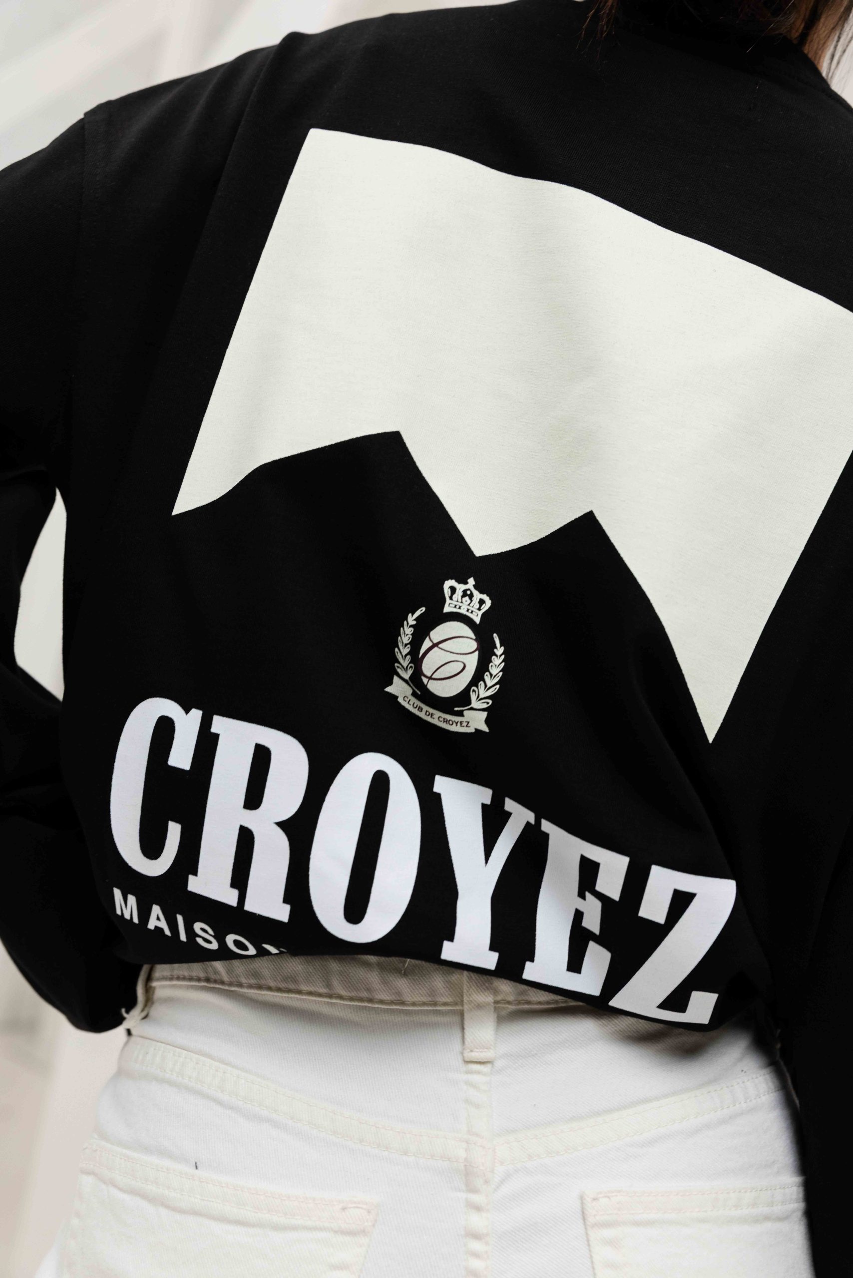 Croyez Maison Fumes Longsleeve T-Shirt Dames Zwart