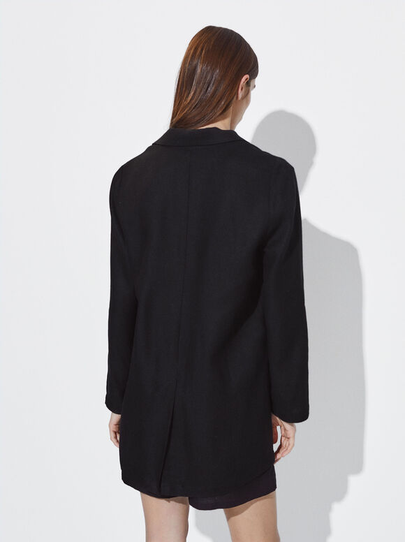 Blazer de linho - Preto