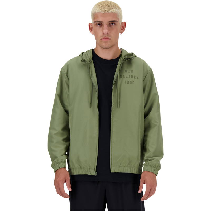 New Balance Graphic Full Zip Woven Jakke Herre