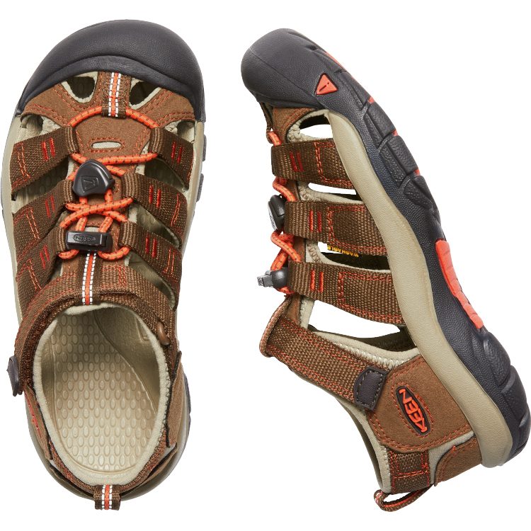 Keen Newport H2 Trekkingsandale Kinder dark earth