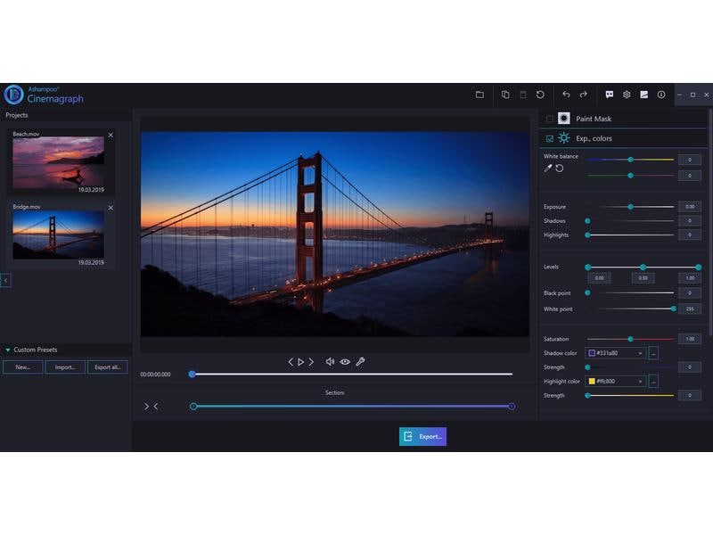 Ashampoo Cinemagraph ESD, Vollversion, 1 PC Ganz einfach lebendige Fotos & Loop-Videos erstellen