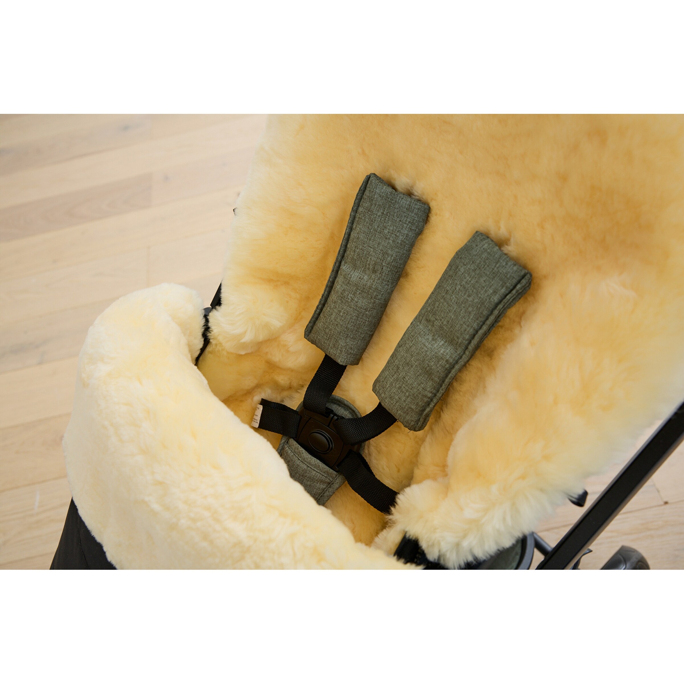 babycab Winterfußsack Lammfell Lille für Kinderwagen, Buggy schwarz
