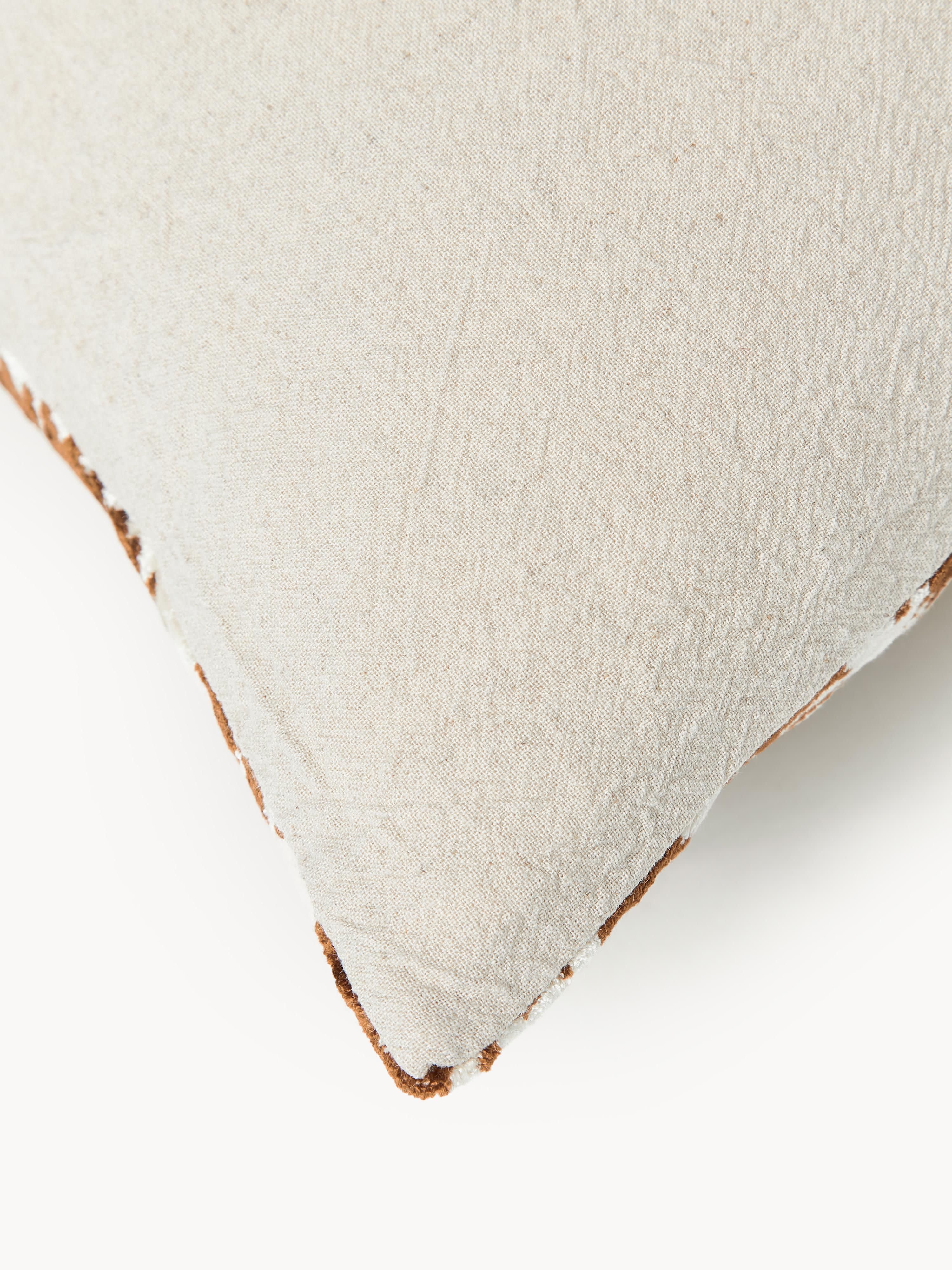 Viscose kussenhoes Hazel met ingeweven jacquardpatroon