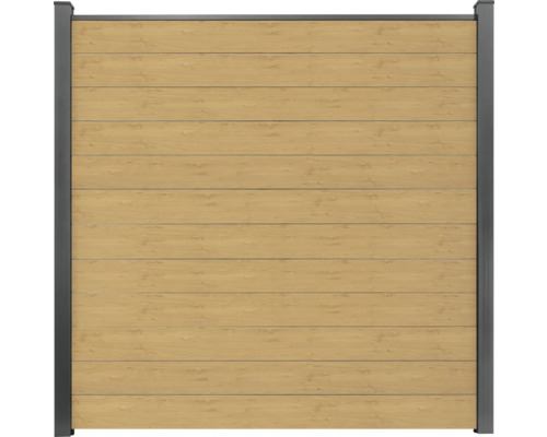 Hoofdelement GroJa BasicLine smal insteeksysteem zonder palen 180 x 180 cm eiken natuur