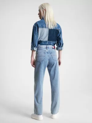 Calça jeans folgada de cintura média Betsy