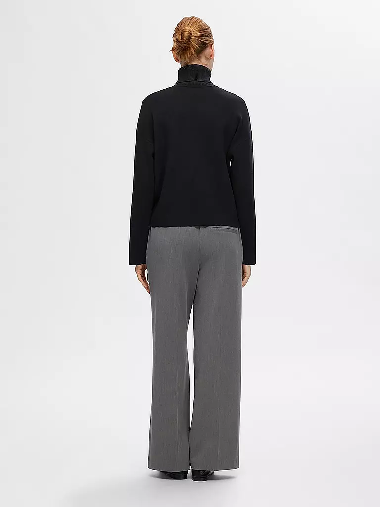 SELECTED FEMME Rollkragenpullover  SLFKAMMA schwarz