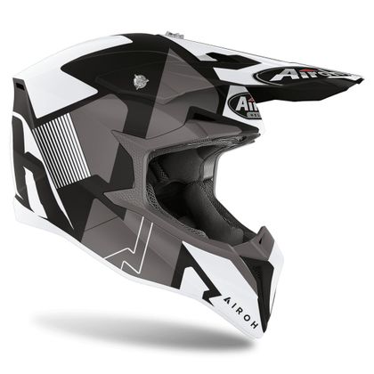 Casque cross Airoh WRAAP - RAZE - BLACK MATT 2023 - Noir
