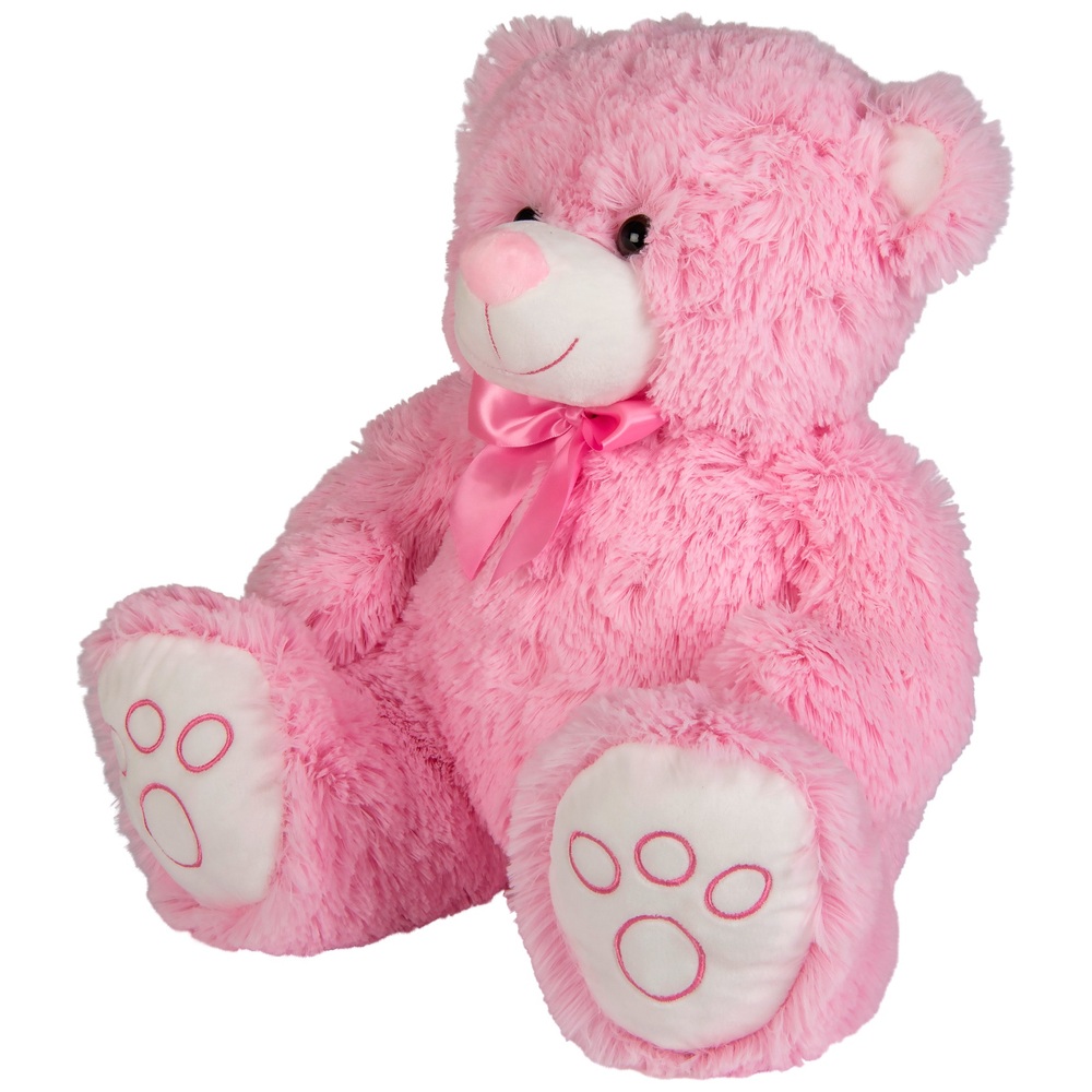 43 cm großer sitzender Teddybär – Rosa