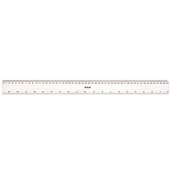 RAJA Règle plate plastique transparente graduée 50 cm