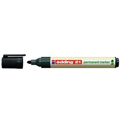 Edding Permanent Marker EcoLine 21, schwarz
