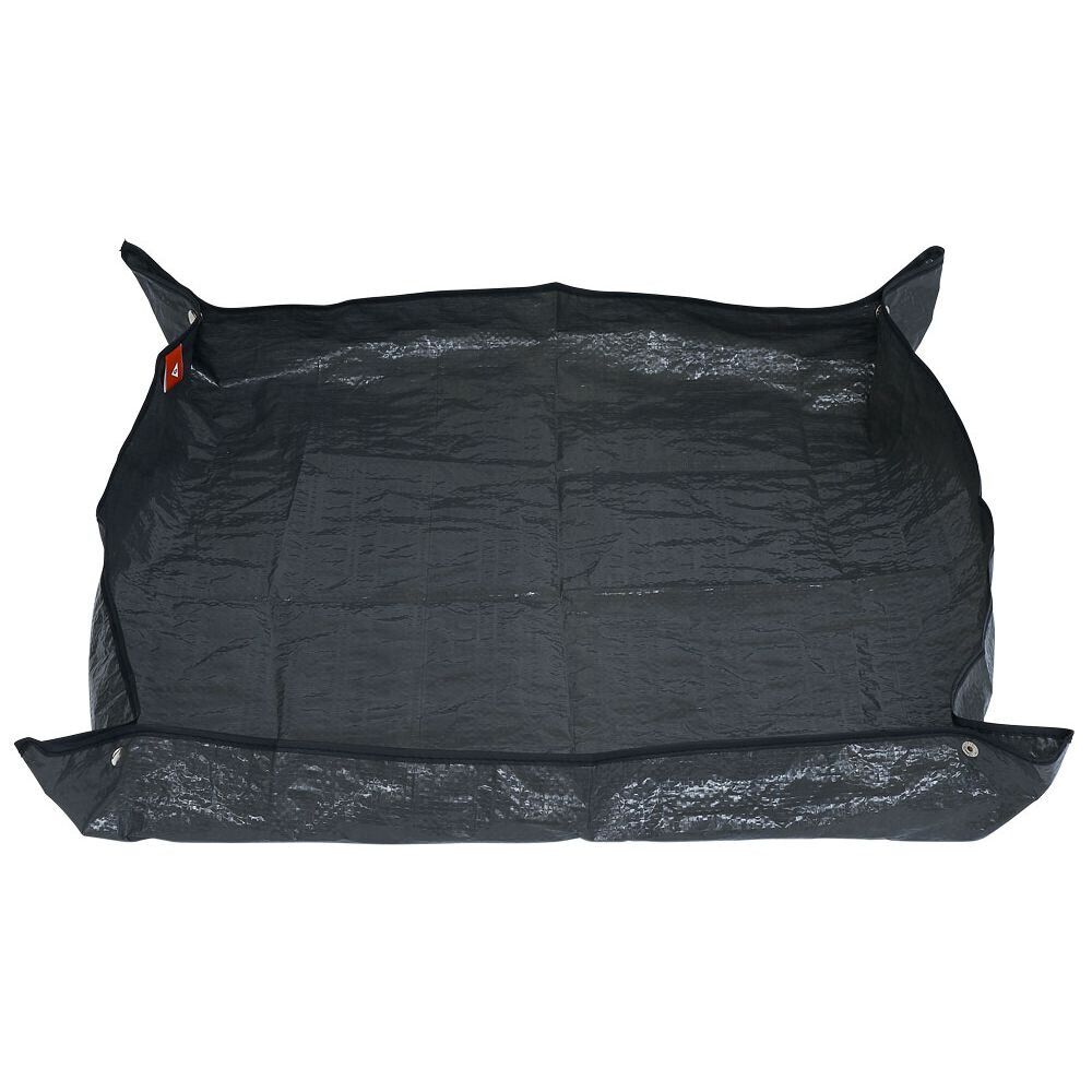 Tapis de rempotage en plastique gris 65x65cm