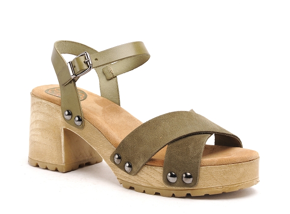 Porronet nu pieds talons femme fi2881 kaki
