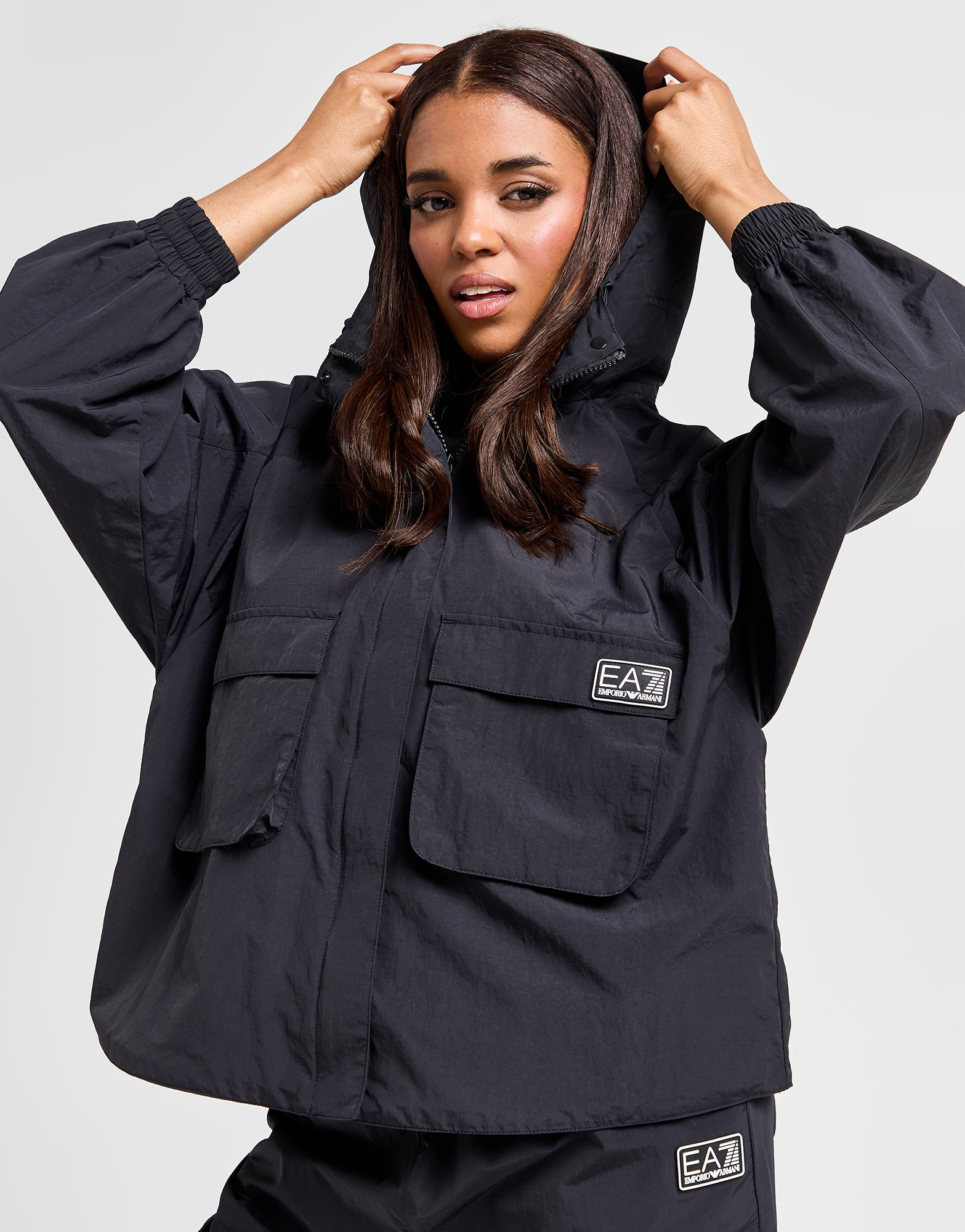 Emporio Armani EA7 Veste Zippé Woven Pocket Femme