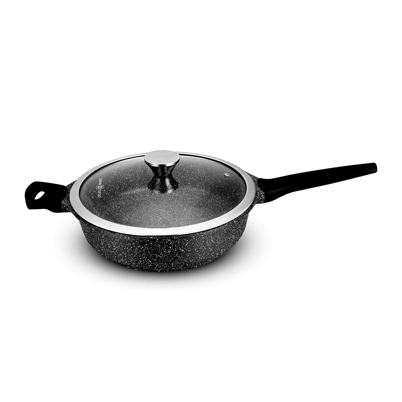 Durand Dupont Sauteuse fonte d'aluminium effet pierre gisors st24tfi noir - D.24 cm