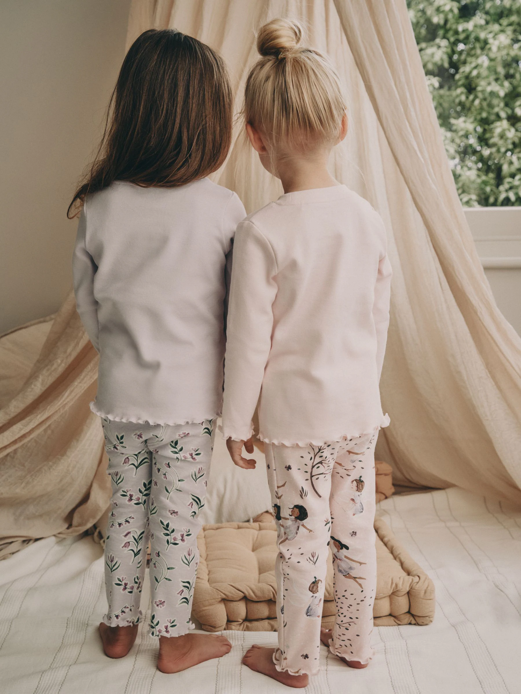 Roze / paarse fee - Verpakking van 2 knusse pyjama's (9 mnd-12 jr)