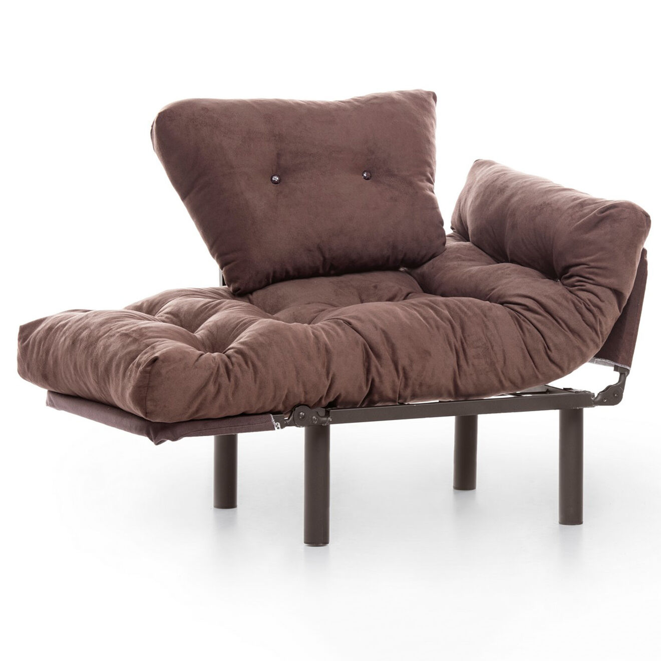 Atelier del Sofa Fauteuil Nitta marron - 60x53x45 cm