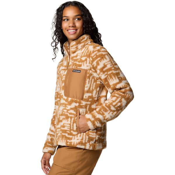 Sweat polaire COLUMBIA WEST BEND 1/4 ZIP II W CAMEL BROWN HIGHLAND TONAL