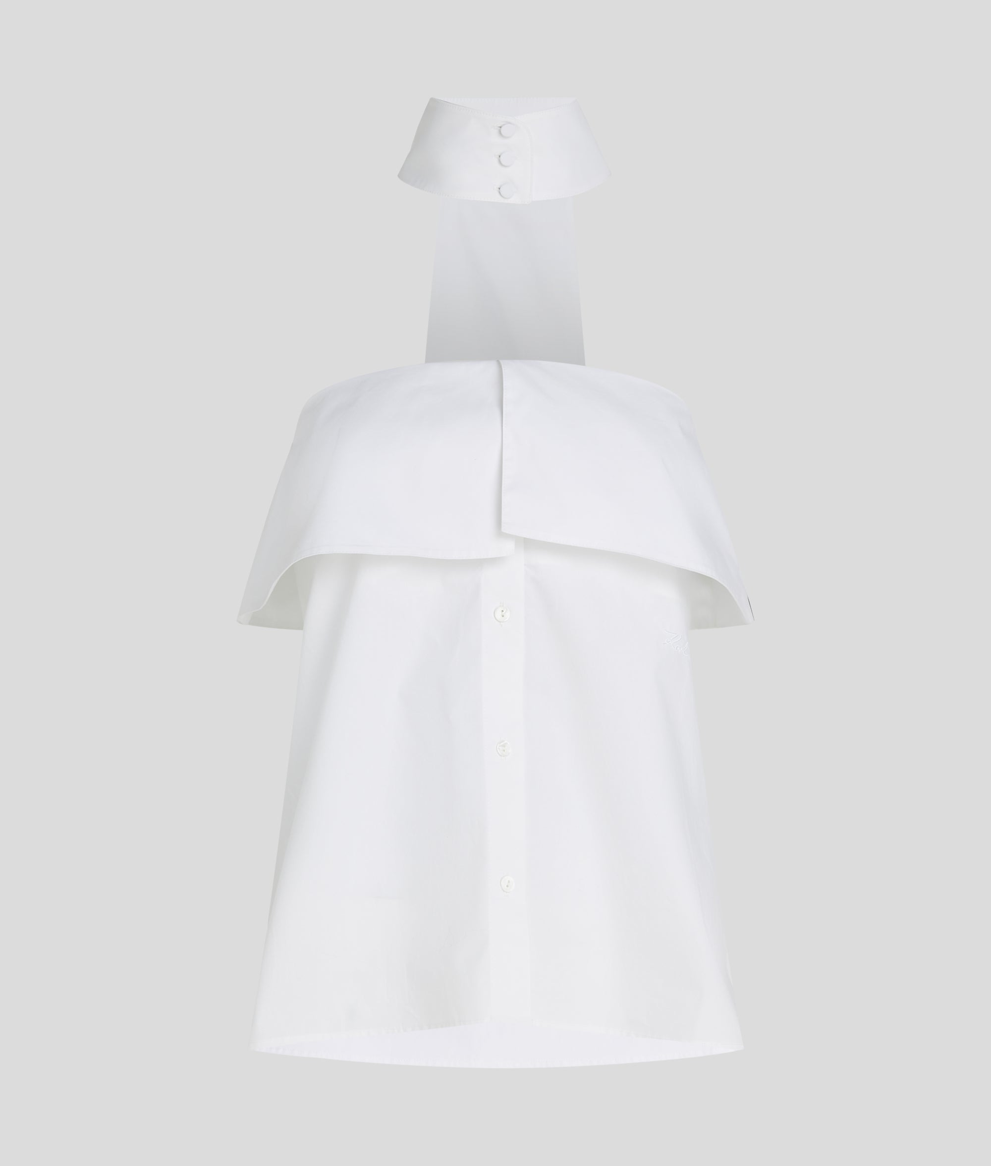 Strapless poplin overhemd