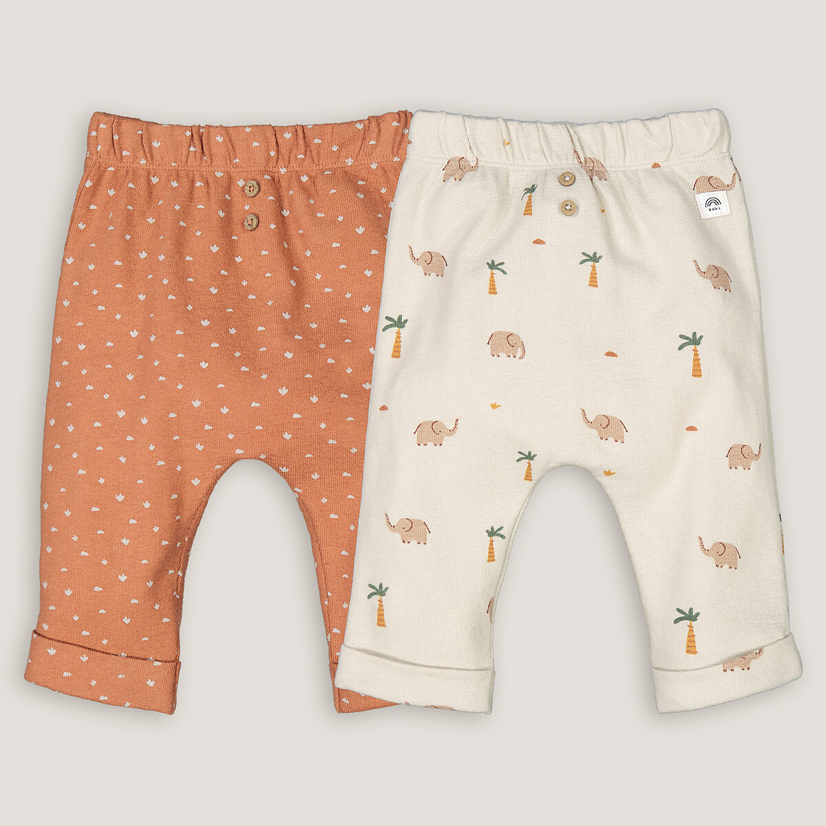 COLEÇÕES LA REDOUTE<br>Conjunto de 2 calças sarouel estampadas