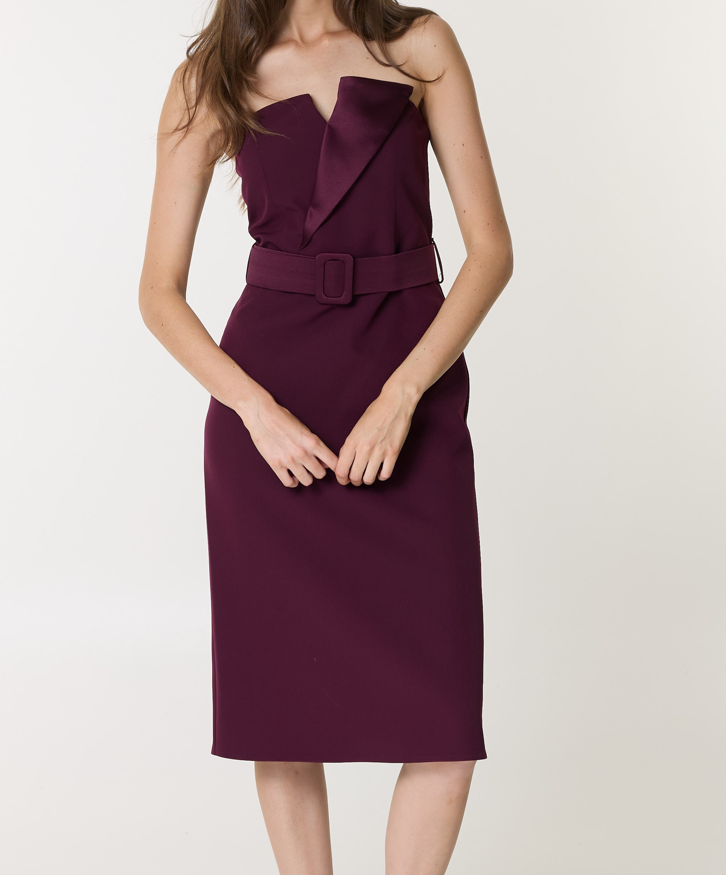 Rinascimento Dames jurk bordeaux