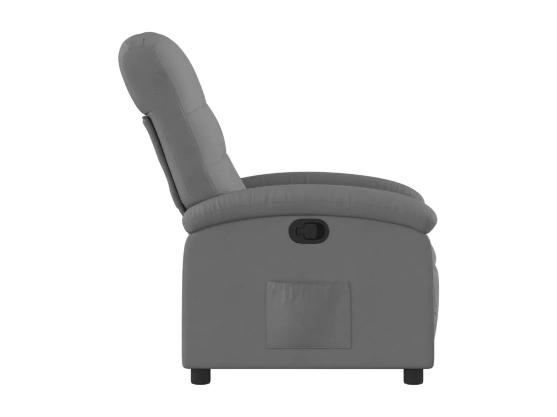 Fauteuil inclinable Gris foncé Tissu