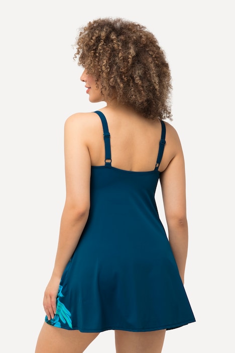 Badekleid, Papagei, herausnehmbare Softcups, recycelt