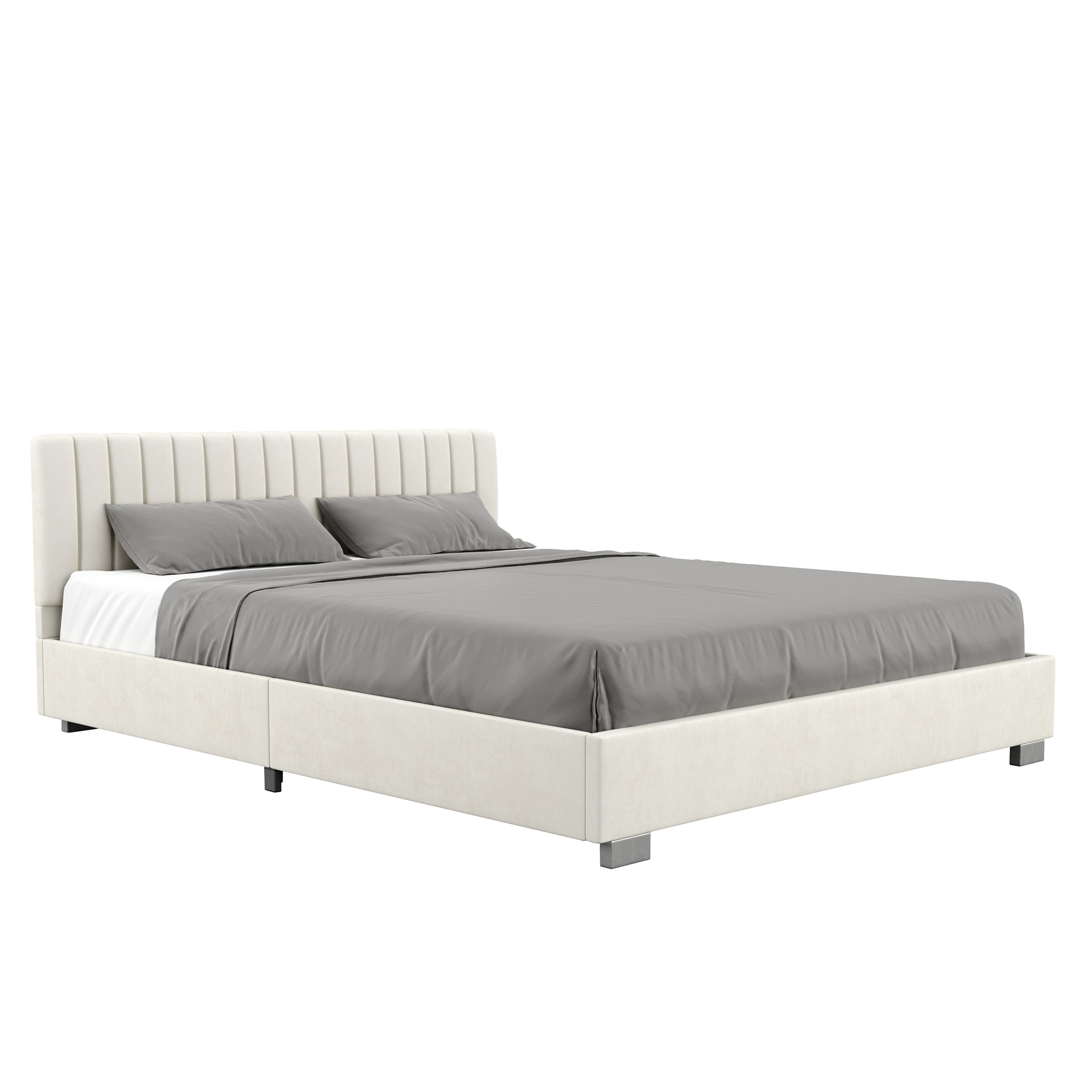 Polsterbett DAINA 160 x 200 cm beige