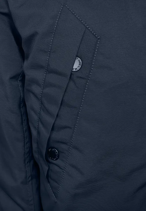 Warmer Parka mit Kapuze - midnight blue