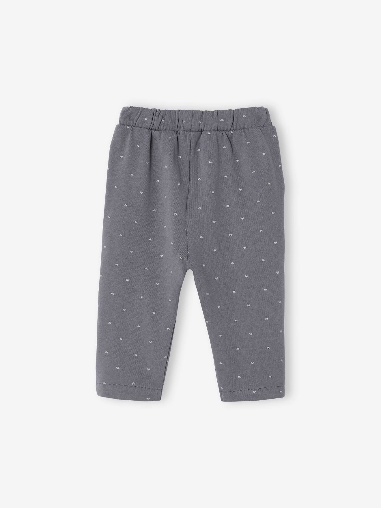 Calça de lã azul claro para bebê menina