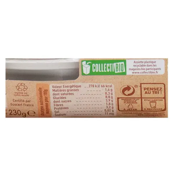 Prato de refeição Babybio, batata-doce e castanha, para galinha-d'angola +12 meses, orgânico, 230g